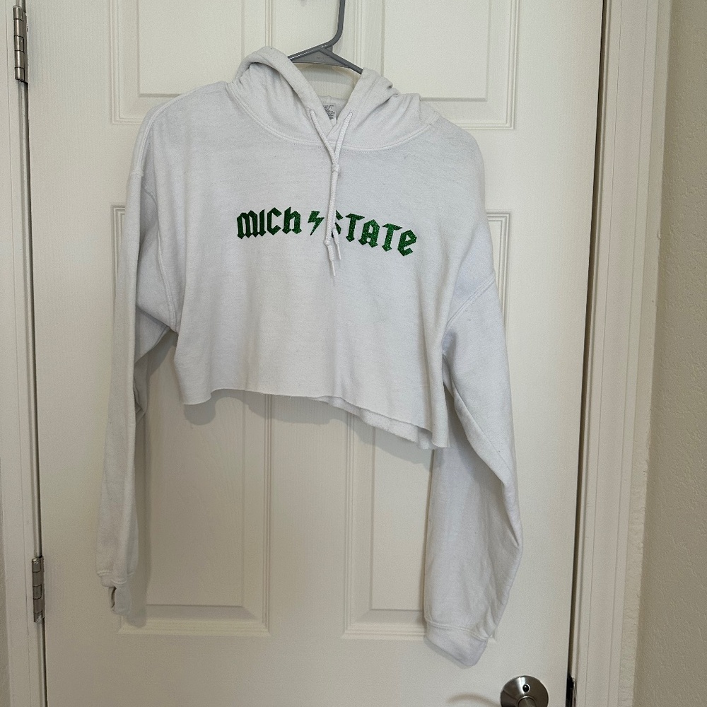 MSU cropped hoodie